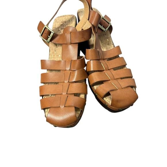 Korks By Kork Ease Whitney Platform Sandals Clogs, Women's Size 10 M Tan - Picture 5 of 7